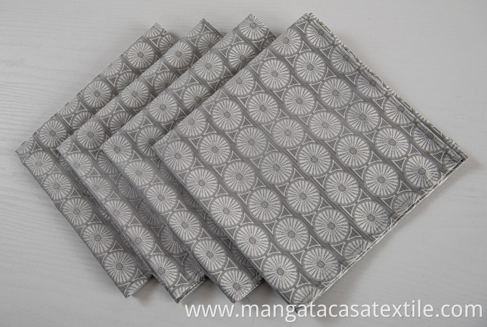 Grey Daisy Napkins